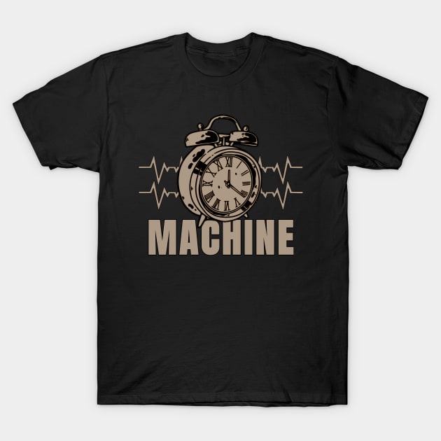 Machine time brown T-Shirt by SkullRacerShop